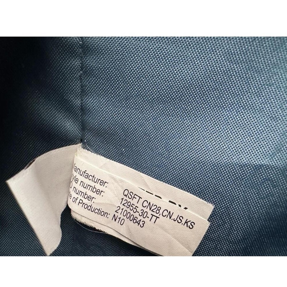 Reba Teal Dark Brown Trim Patterned Zip Sholder Bag Tote *see imperfections - Picture 11 of 15